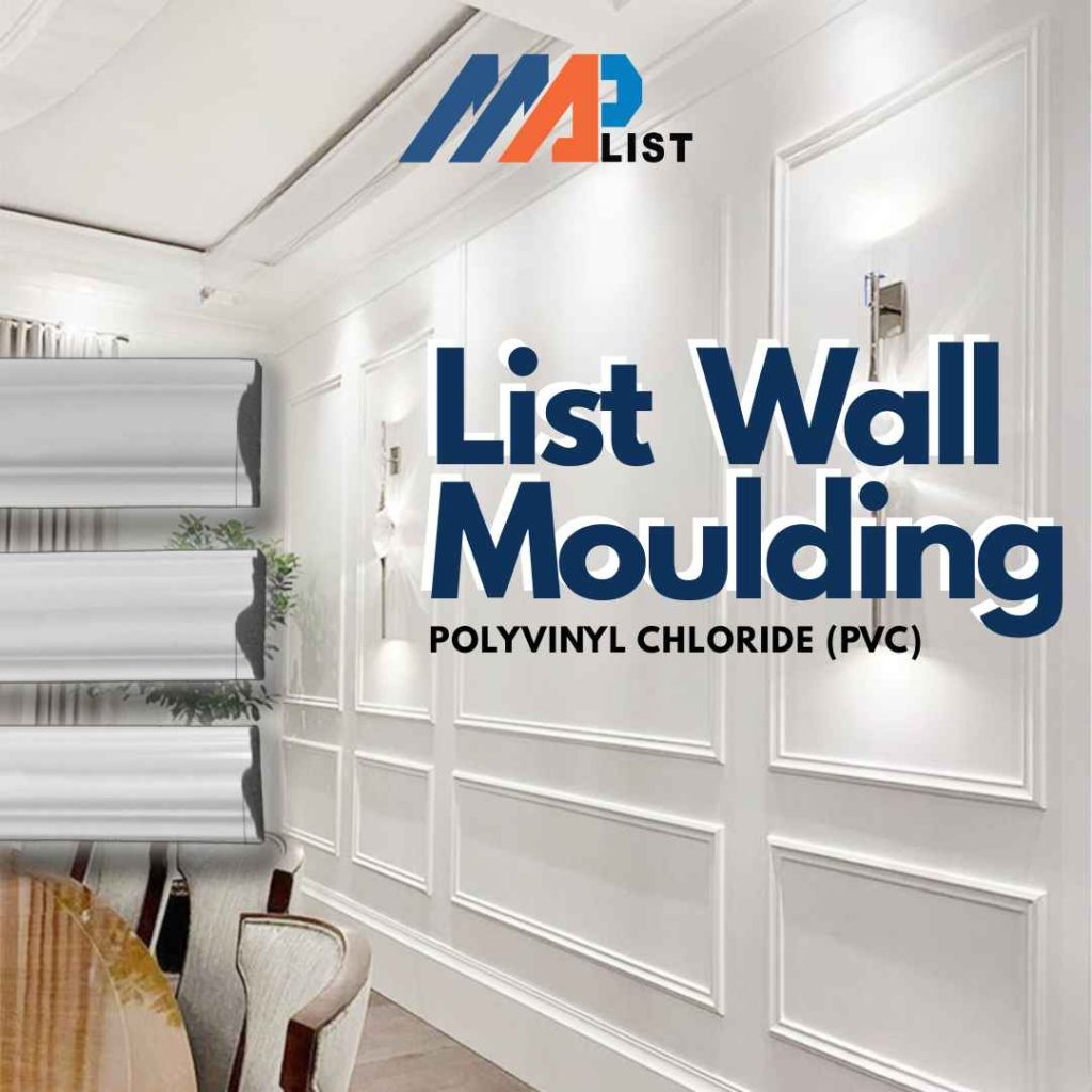 List Wall Moulding berbagai model LP-01 hingga LP-06 panjang 290 cm untuk dekorasi dinding dan plafon